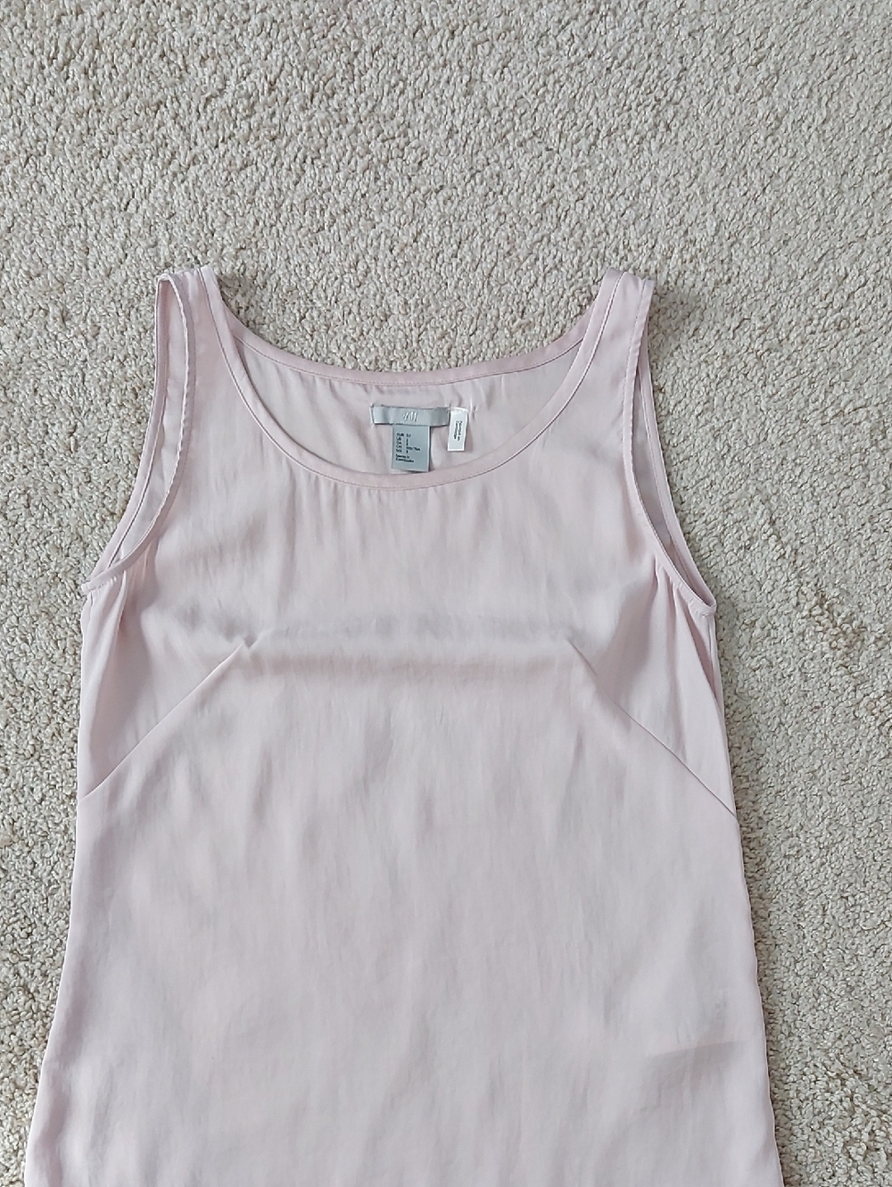 H&M Pale Pink Scoop Neck Tank Top